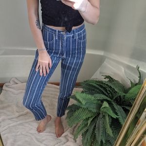 Vintage Guess high wasted pinstripe jeans
